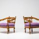 Pair of purple armchairs Giorgetti (Gallery 1975)
