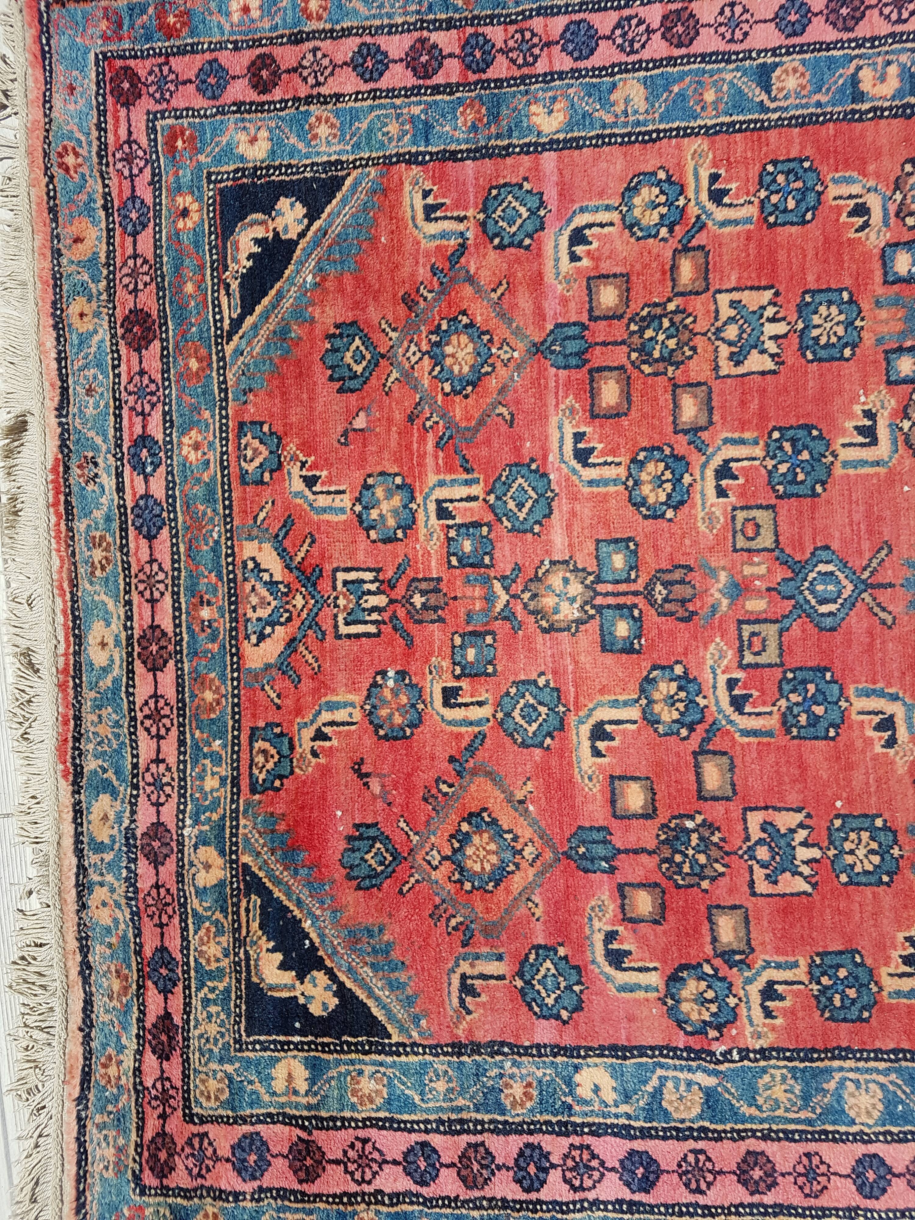 Handmade Persian carpet 138x211cm