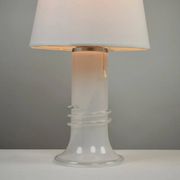 Large Glass Table Lamp by Hannelore Dreutler/Studio Åhus for Ateljé Lyktan, signed and dated 1981