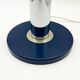 Large blue and chrome table lamp, Italy 1970s