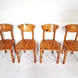 Set of 4 Daumiller pine dining chairs