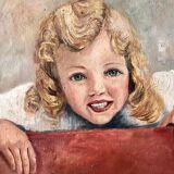 Portrait girl oil on canvas