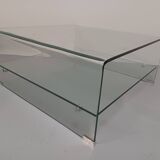 Coffee table, molded glass