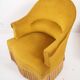 Fauteuil crapaud moutarde