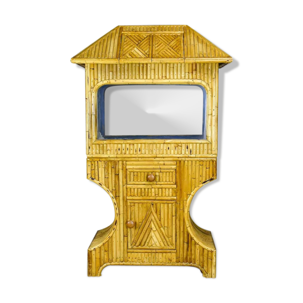 Meuble de rangement en bambou rotin