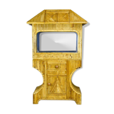 Bamboo rattan storage cabinet