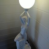 1970s lamp. Nude Art Deco style. 67cm.