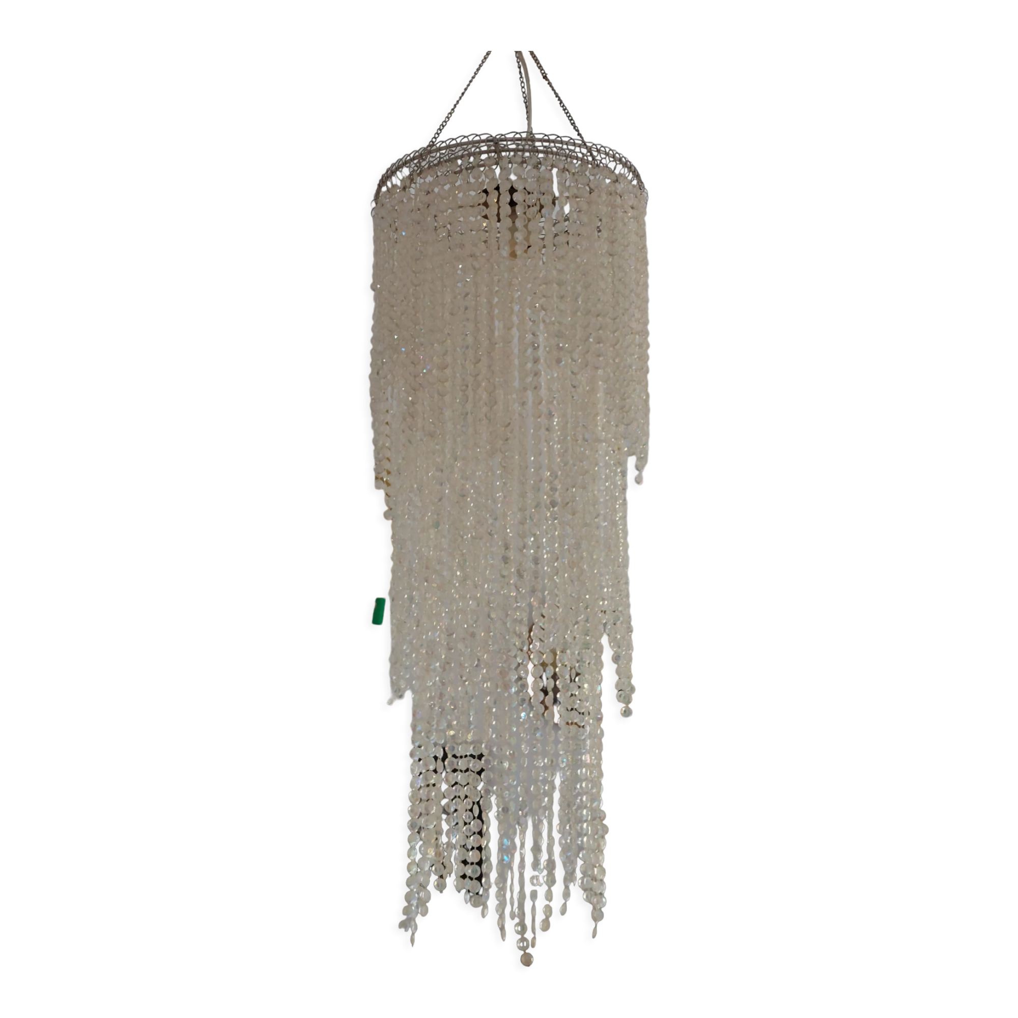 Baroque beaded pendant lamp