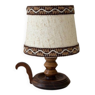 Lampe en bois vintage