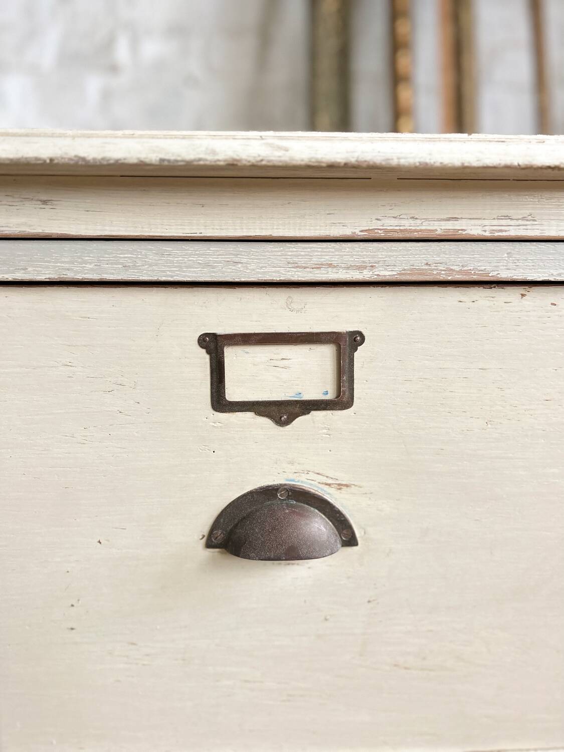 Old haberdashery furniture with original patina
