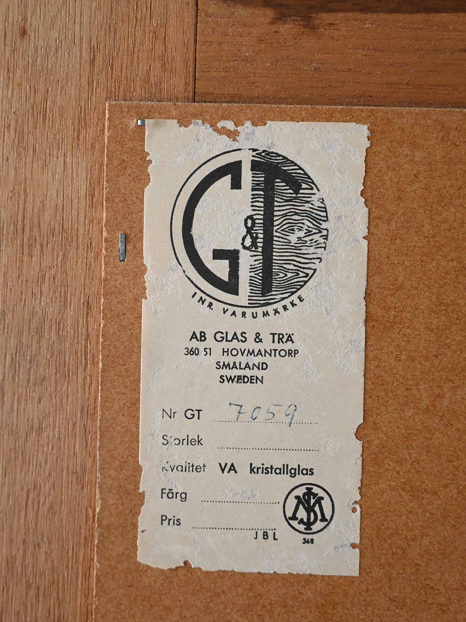 Scandinavian vintage teak mirror from 1960s