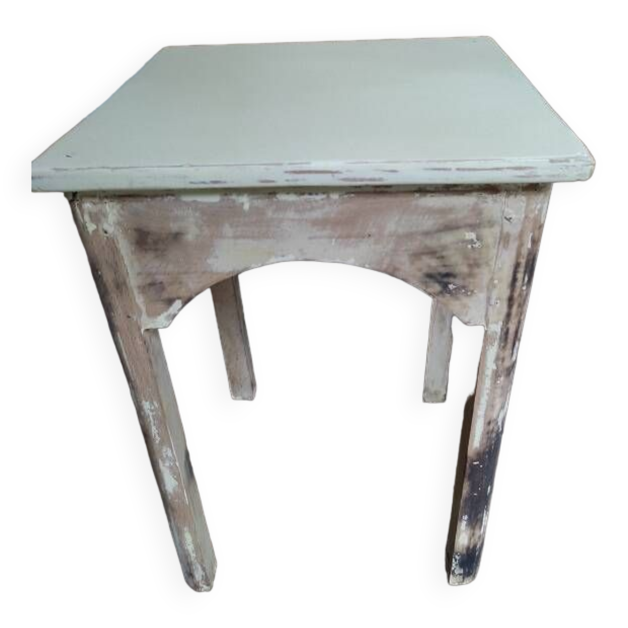 Solid wood stool square seat