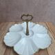 Servant Limoges Ribes – Gilded porcelain 6 shells