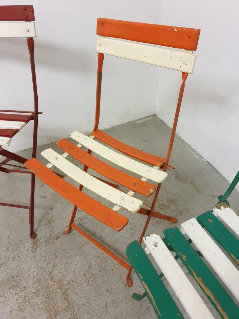 Bistro folding chairs garden