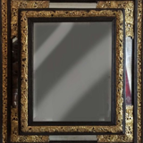 Napoleon III period glazing bead mirror in Louis XIII style - 70x50cm