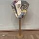 Solid wood lamp scandinavian design 1950.