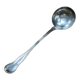 Christofle brand ladle in silver metal - Letter B on the back.