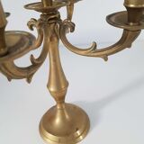 Antique brass candlestick 4 branches