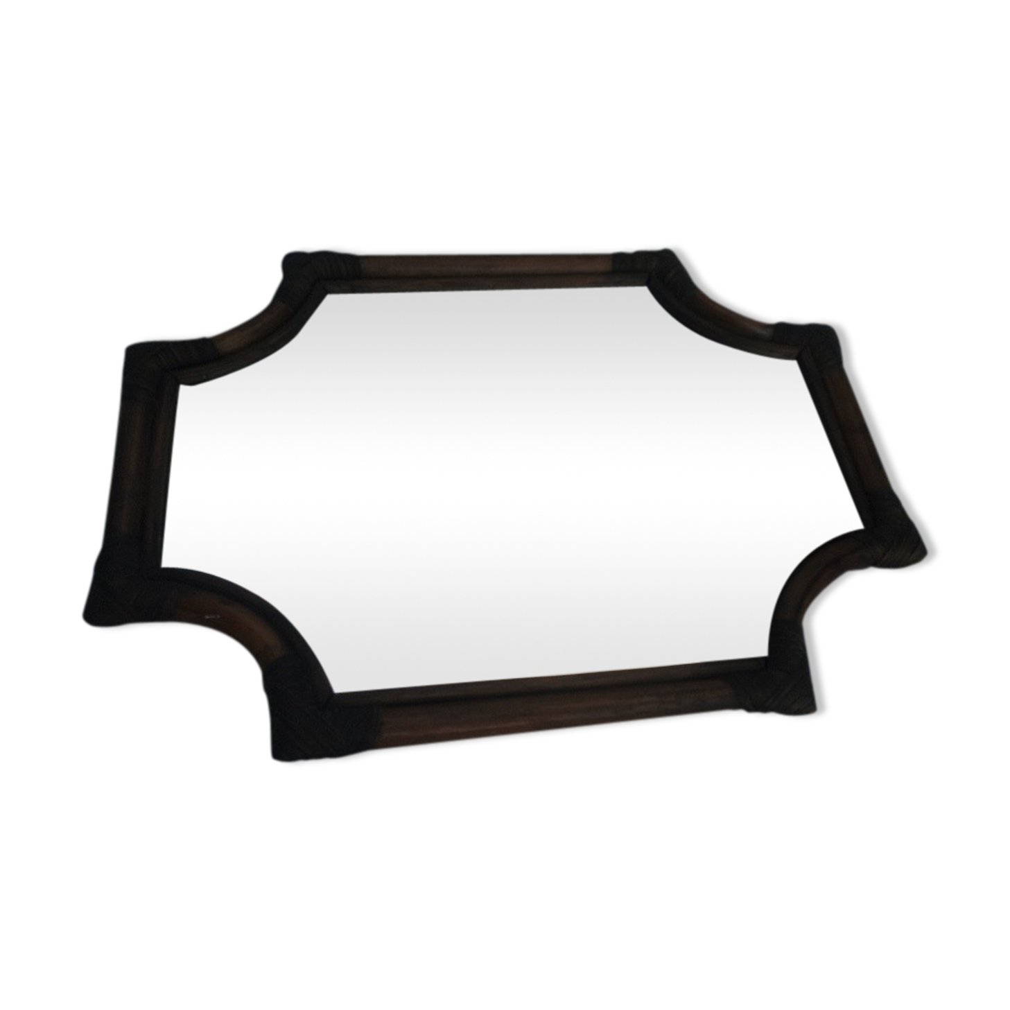 Octagonal mirror 53 x 39 cm