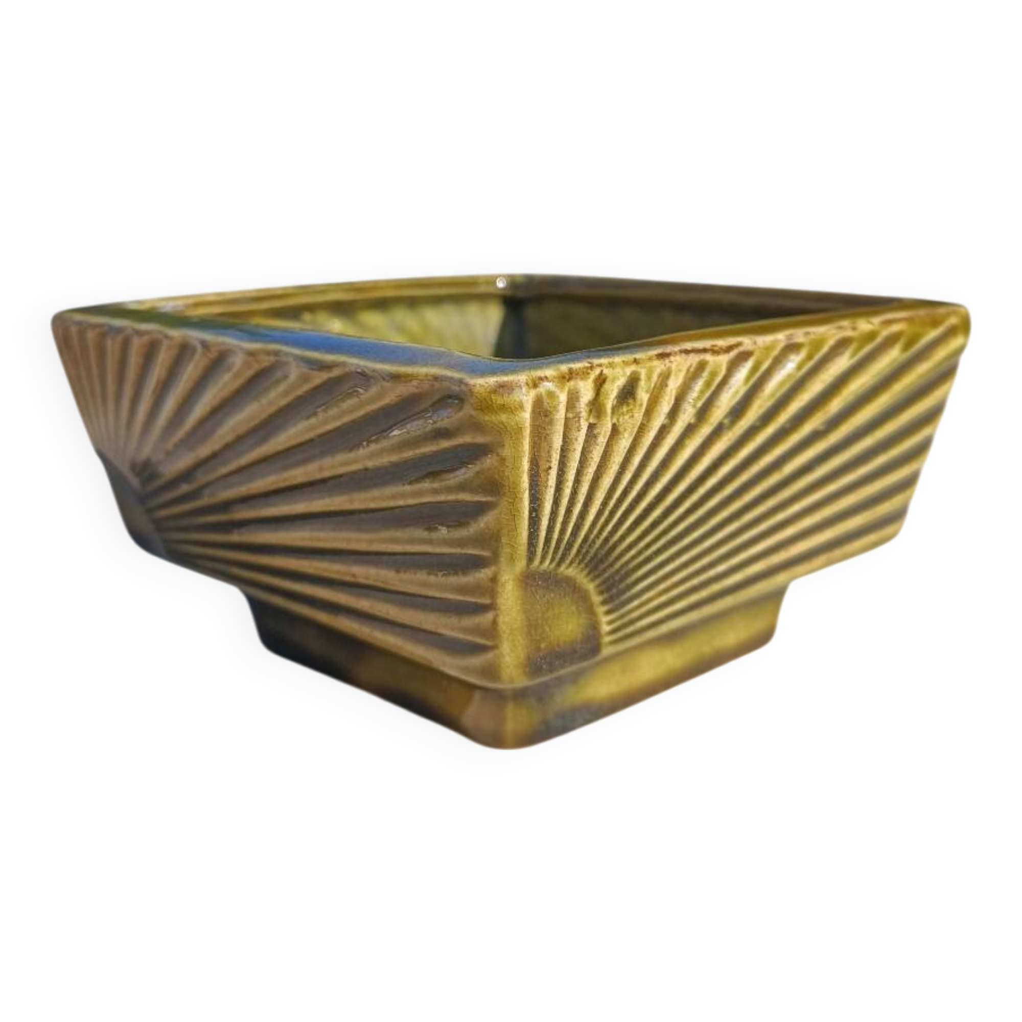 Retro ceramic flowerpot