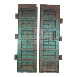 Indian door 2 leaves with closure and rings