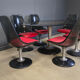 Space age dining set by Chromcraft, 1970s