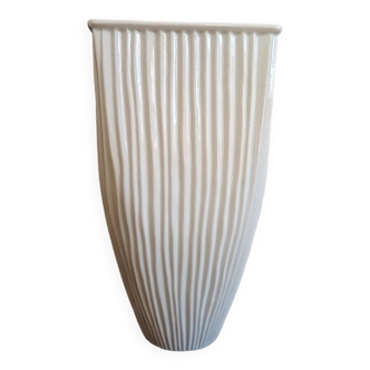 Limoges white porcelain vase - Ercuis & Raynaud - 22 cm