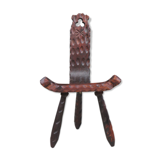 Brutalist tripod chair