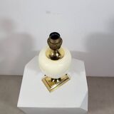 Vintage palm tree lamp base from Maison Lancel brass