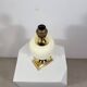 Vintage palm tree lamp base from Maison Lancel brass