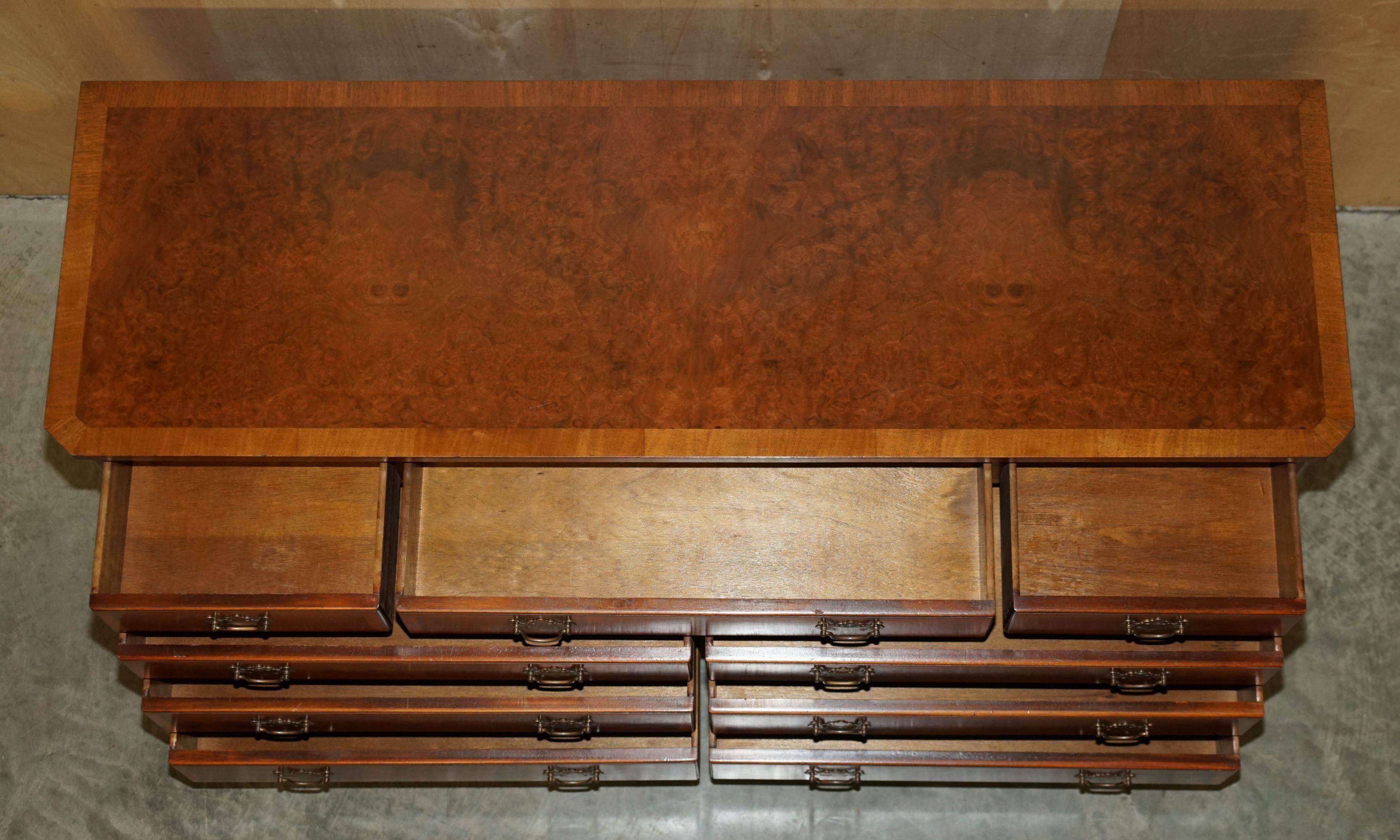 Very Georgian in walnut Burr & Burl with vintage patina.