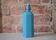 Glazed blue stoneware lemonade bottle, Alsace stoneware, pottery, collection