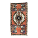 Small vintage turkish rug 96x51 cm, short runner, tribal, shabby, mini carpet