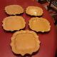 5 assiettes a dessert  poterie  sud france  dieulefit  drome