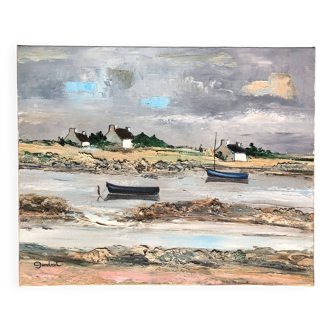 Breton coast by Lucien Gondret