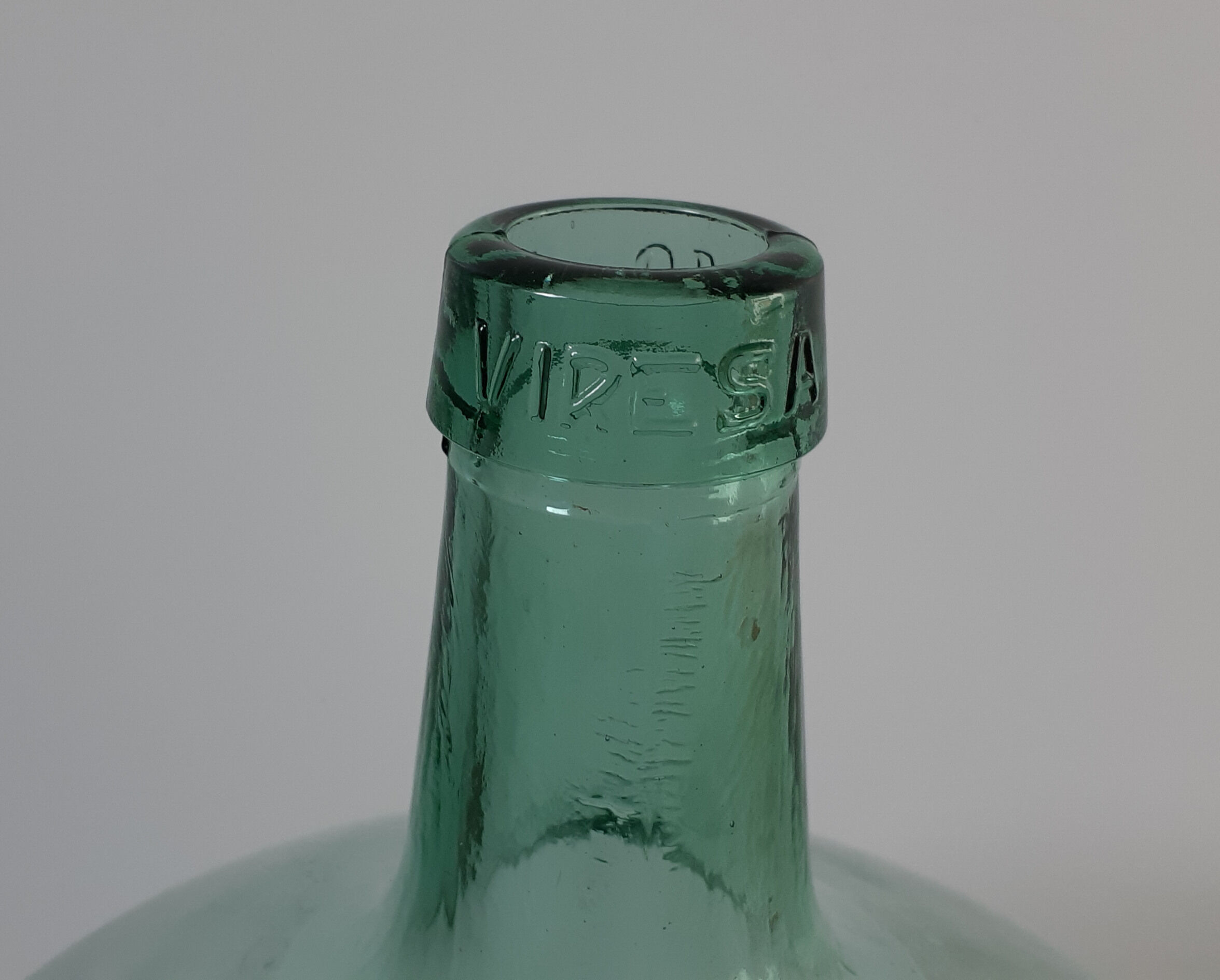 Bonbonne demijohn 10 liters bluish green