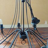 8-branch wrought iron chandelier