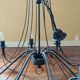 8-branch wrought iron chandelier