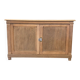 Two-door raw oak sideboard