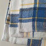 Ensemble de 6 serviettes de table vintage à carreaux