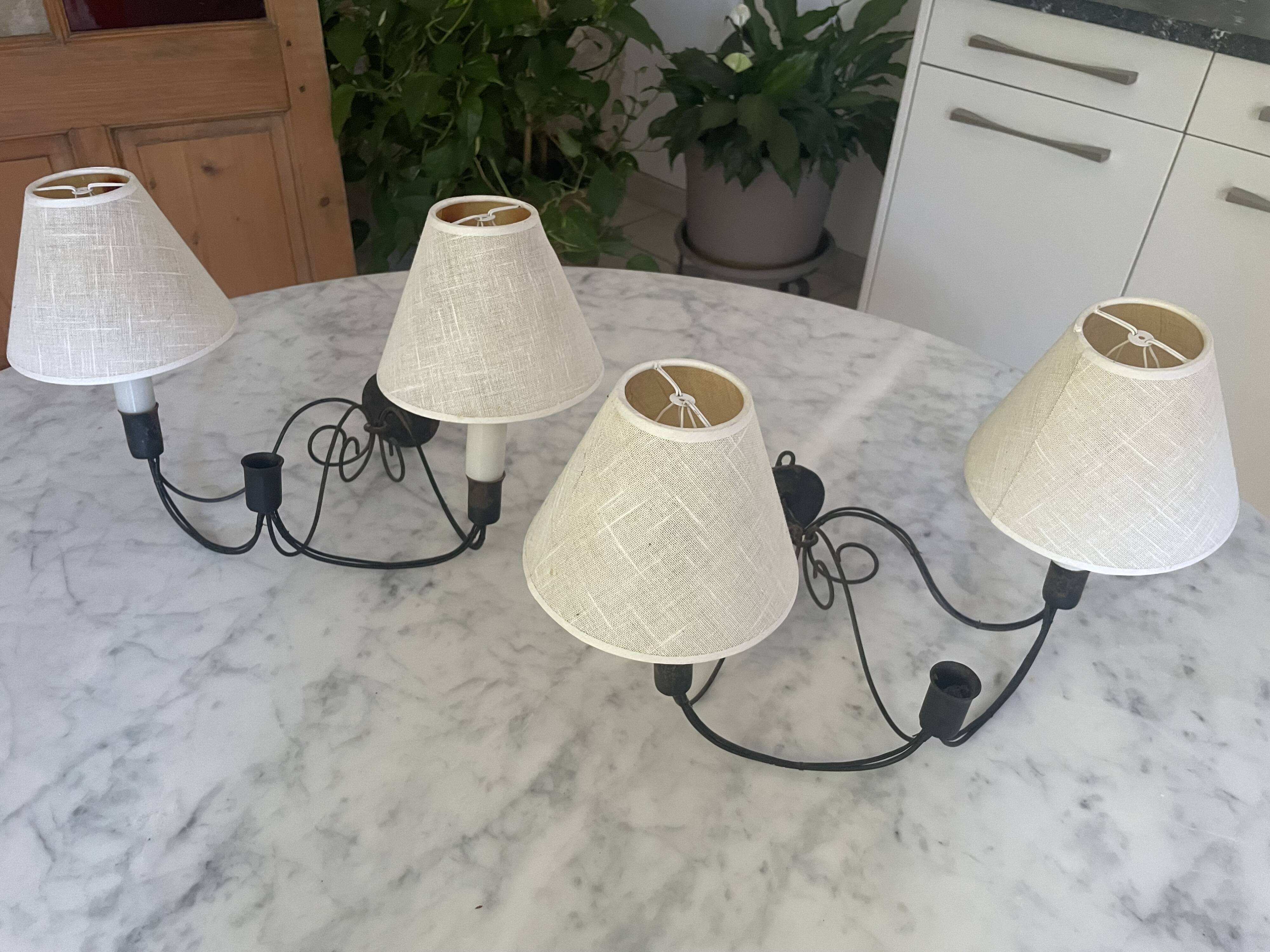 Paire d’appliques vintage