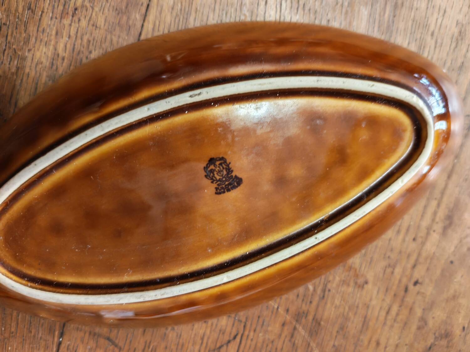 Pair of vintage Polish ceramic fish platters