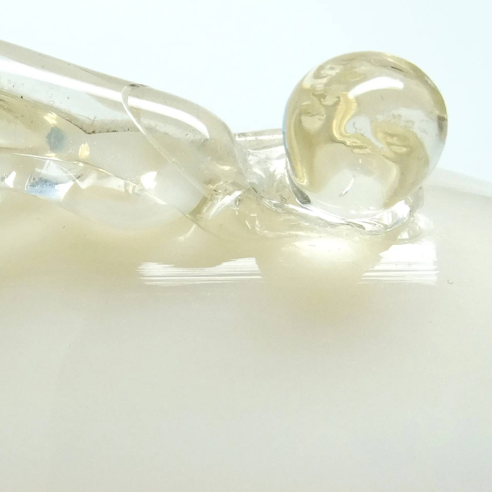 Postmodern vase, glass, designed by B. Świstacka, Poland, 1970s