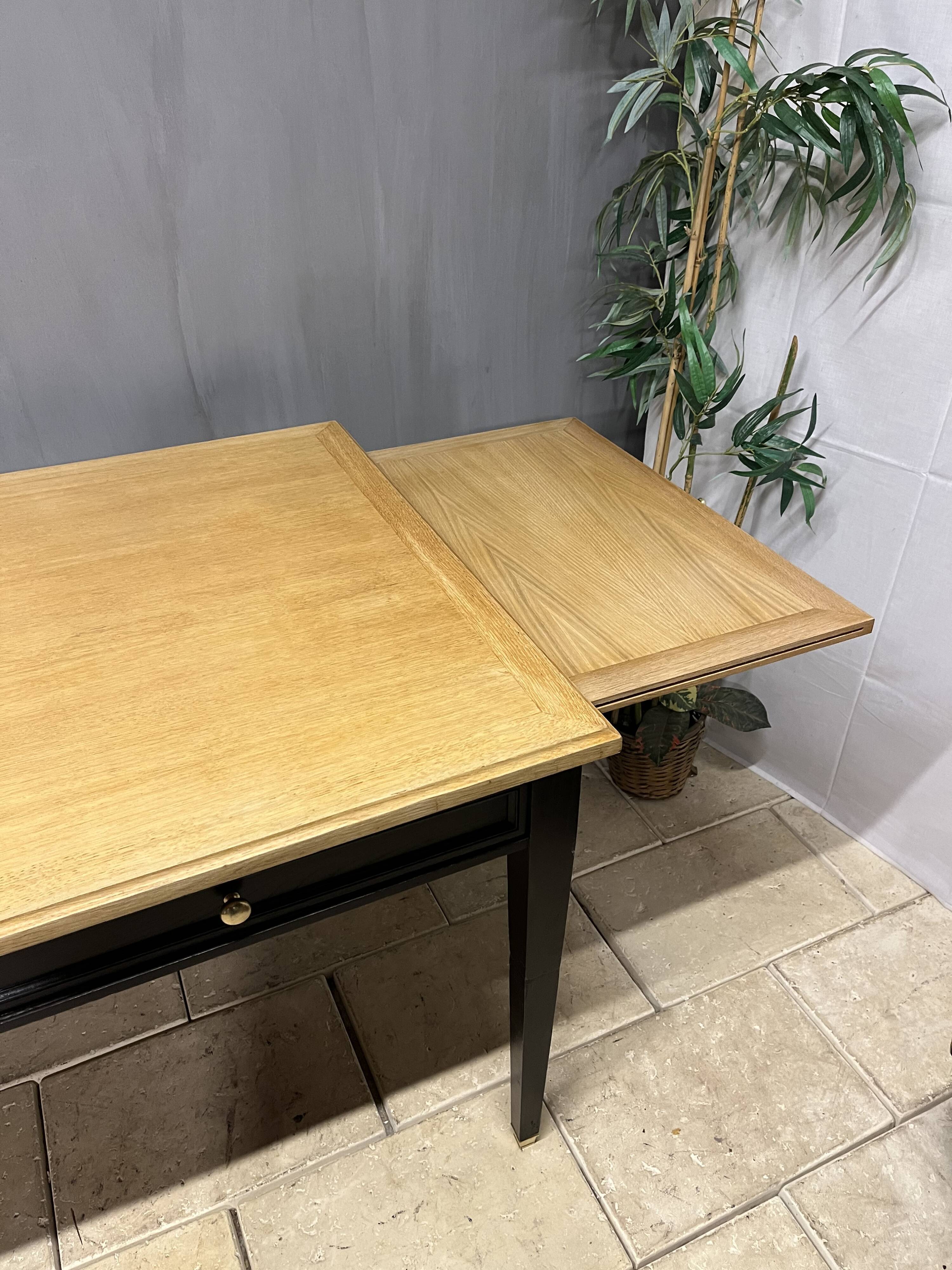 Administration table for dining room or rectangular oak desk