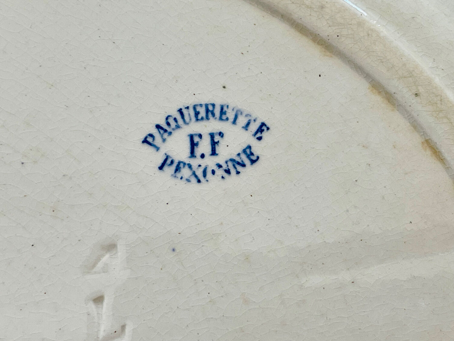 Oval flat fontanges france sarreguemines