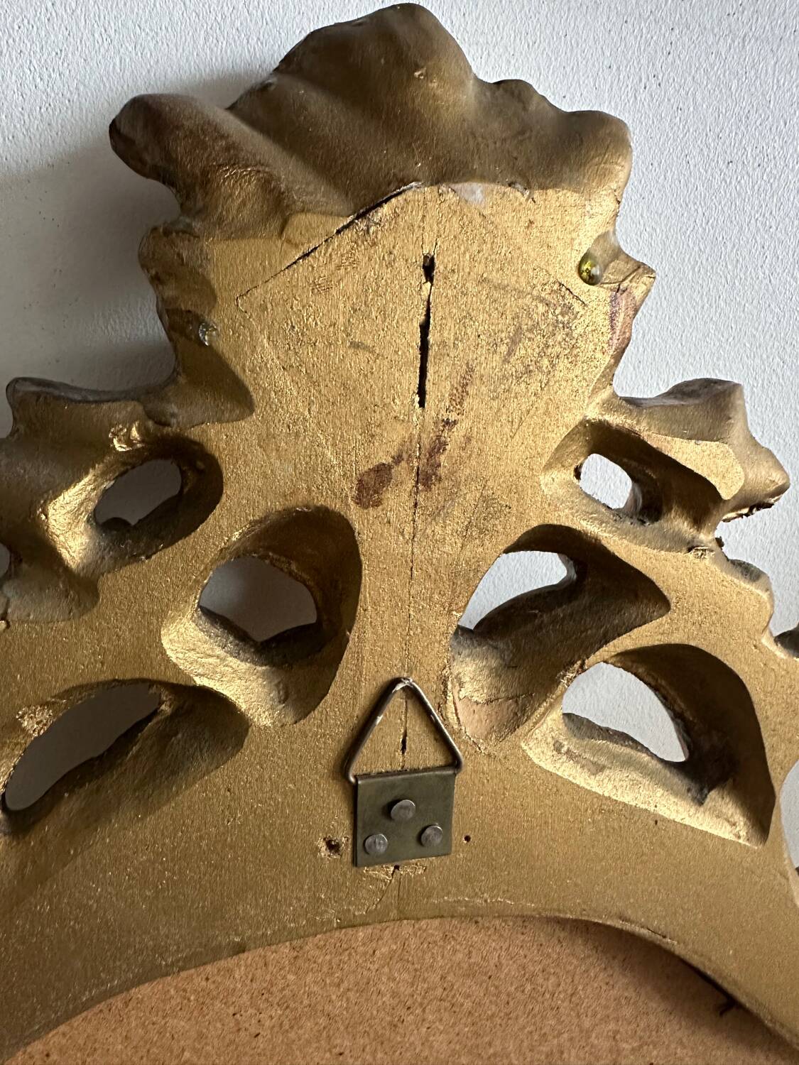 Large vintage baroque gold mirror 102x68