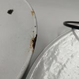 Enameled sheet metal pendant lights