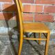 Set of 3 Michael Thonet Bistro Chairs, Wood, 1950s Vintage