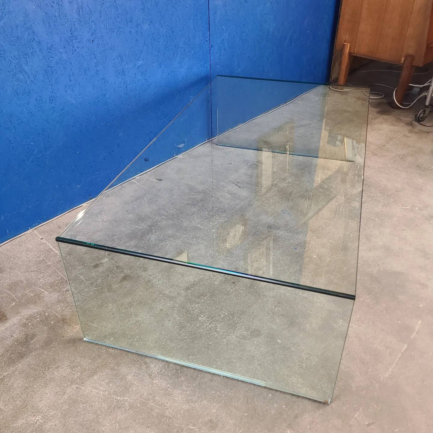 Table basse Eden en verre, années 80 par Tonelli Design