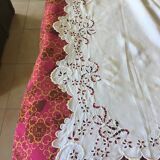 Monogrammed embroidered sheet